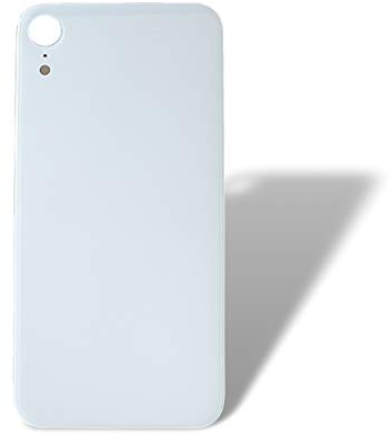 Smartex® Backcover Glas kompatibel mit iPhone XR | Glas Rückseite Ersatz (Weiß)