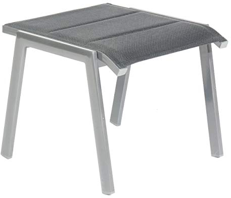 Sonnenpartner Fußhocker Sierra Aluminium mit Textilen anthrazit
