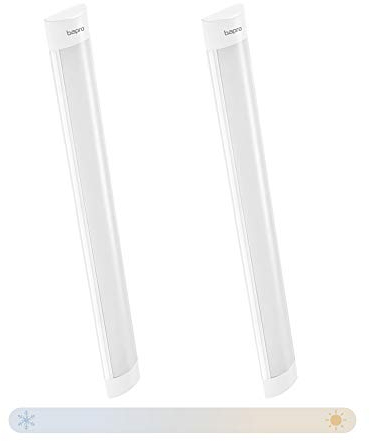 120cm Regleta LED iluminacion Regulable, 40W Lámpara de techo LED LED Tubo Fluorescente 4000LM Luz LED de techoTemperaturas de Color 3000K-4000K-6500K, IP54 Tubo LED Integrado bajo Mueble -2 piezas