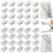 40 Stück Klebrige Federclips,Selbstklebende Federklammern,Selbstklebend Wandclips Deko,weiß und Transparente Klebeklammern Kunststoff Fotoclips Wandclips für Büro Zuhause Schule Fotodokumente