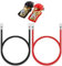 GTIWUNG Kit Cavo Batteria 5AWG, 16mm² 50cm Cavi Inverter, Rosso e Nero con Occhielli, Rame Auto + Connettori Terminali