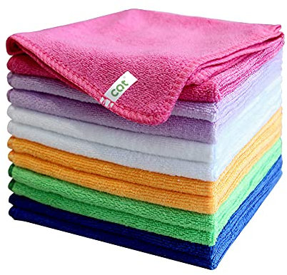 CQT Mikrofaser-Reinigungstuch, Spültuch, 12 Stück, Größe: 30 x 30 cm