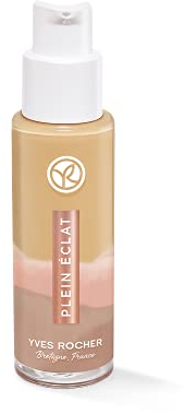 Yves Rocher Couleurs Nature Foundation 10h Ausstrahlung & Anti-Pollution Beige 200, langer Halt und reichhaltige Pflege, 1 x 30 ml Pump-Flacon