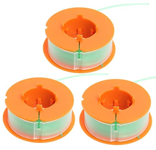Poweka F016800175 Fadenspule Kompatibel mit Bosch Art 23 26 30 Easytrim Combitrim Motorsense 8mx1.6mm (3 Stück)