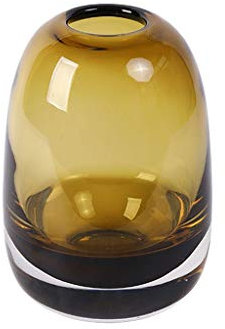 Vases Decor Transparent Glass Vase Living Room Home Coffee Table Bedroom Study Decoration Vase Hydroponic Vase Smoke Gray/amber/blue Flower Vases ( Color : D )