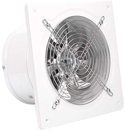 Ventilator Absaugventilator,20 V 180 mm Badlüfter Leiser mit Rücklaufklappe Leistungsstarke Wandventilator,Fenster/Wand Industrieventilator für Küche Badezimmer Garage Untergeschoss