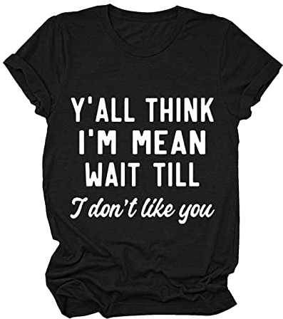 Yowablo Top Sleeve Casual Print Tshirt Short Women's Letter T-Shirts pour Femmes Blouse Transparente Noir
