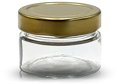 Apoidea – Honiggläser 160g mit DEEP Twistoff Deckel in Gold 72 Stück/Honiggläser 160g mit Deckel/Honigglas und Einweckglas Deepglas/Hochwertige Honig Gläser für Ihren eigenen Honig