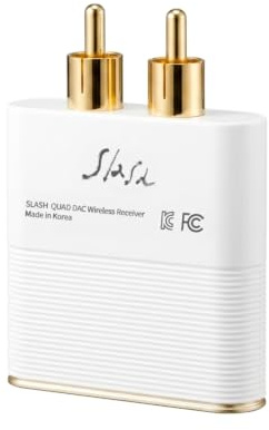 Slash 3 receptores LDAC Bluetooth DAC - aptX adaptativo, salida RCA, adaptador de audio compacto de alta resolución para actualización estéreo del hogar