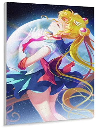 Puzzle 1000 Pieces Sailor Moon Puzzles Adults and Children Difficulty Puzzles Moon Hare Puzzle Education Toy Game Family Decoration（38x26cm）-422