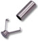 SLANTASTOFFE BRINGEN SIE UNSEREM STOFF LEBEN 4 Kordelenden, Kordel Endstück, Metall, für Kordel 5mm, 6mm, 5 Farben (Silber)