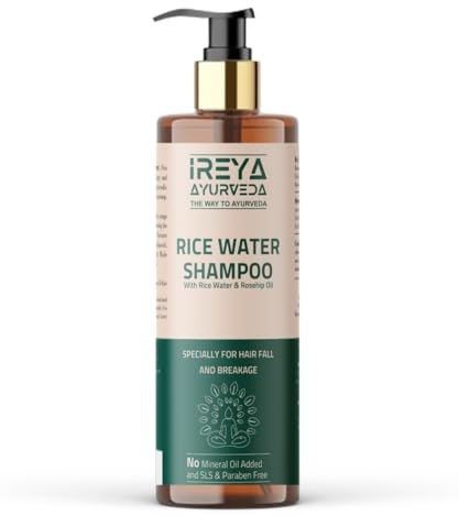 Rice Water Shampoo for hair with Rosehip oil 200ml (6.76oz) Rice Water for Hair Growth & Smooth Hair | No minerals and preservatives.
