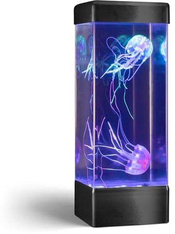 24x7 Nonstop Quiet Operation Premium Large Jinx Luminous Jellyfish Lamp - High-Performance Pump & Multiple Accessory Support - Aquarium Night Light Mood Lamp/Lava Lamp- USB Edition