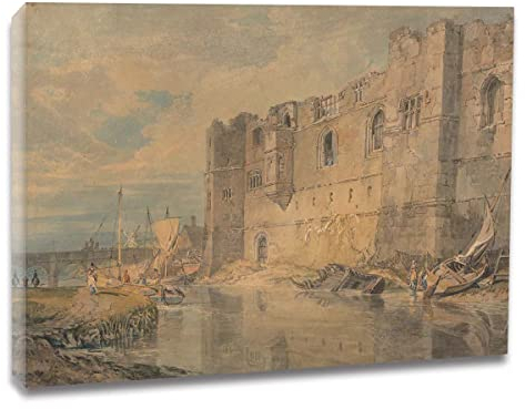 Ltt-Ydd-Ccl Joseph Mallord William Turner-Architektur-Kunstdruck Poster Kunstdruck auf Leinwand für Wohnzimmer, Büro Dekoration Bereit Zum Aufhängen(Gerahmt,70x90cm 28x35inch)