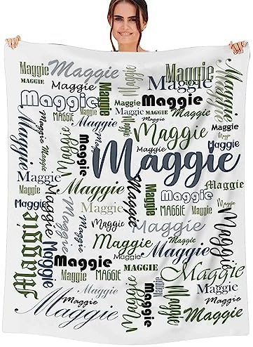 SearchI Personalisiert Decke mit Name,Weiche Warme Wohndecke,Individuelle Kuscheldecke mit Namen für Mama Papa Kind Hunde Freunde Liebhaber Personalisierte Geburtstag Weihnachts Geschenke,150x200cm