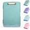 DMFLY Klemmbrett mit Aufbewahrung, robuste Clipboards mit Stifthalter, A4 Kunststoff-Klemmbretter mit Fach, starke Klemmbretter mit niedrigem Profil-Clip, ideal für die Arbeit (Dark Green)