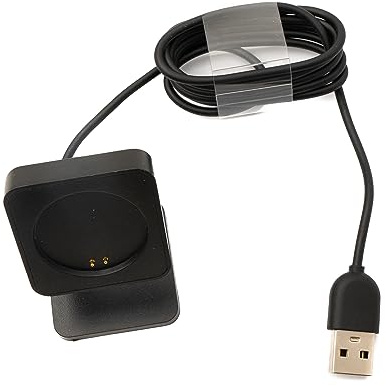 SYSTEM-S USB 2.0 Kabel 93 cm Ladestation kompatibel mit OnePlus Watch Smartwatch in Schwarz