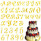 Ouligay 37 Stücke Torten Deko Gold Acryl,Spiegelbuchstaben Gold Deko, Buchstaben Tortendeko Zahlen 0-9 und A-Z Großbuchstaben Set Kuchen Deko für Geburtstag Hochzeit Jubiläum Party
