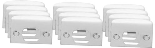 jojofuny 12pcs Door Strike Plate Filler Filler Stainless Steel Repair Kit Door Plate Covers Easy Install