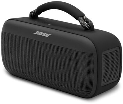 Bose SoundLink Max Portable Speaker with Large Waterproof Bluetooth Speaker, Up to 20 Hours Battery Life, USB-C, Built-in 3.5mm AUX Input, Black