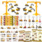60 Pezzi Gadget Compleanno Bambini Articoli Festa Costruzione, Escavatore, camion, escavatore, portachiavi, sacchetto regalo, adesivo, Compleanno Bambini per Regalini Feste a Tema Costruzione