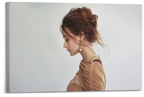 VZRSQZK Poster, Motiv: Schauspielerin Joey King, dekoratives Gemälde, Leinwand, Wandposter und Kunstdruck, moderne Familienschlafzimmer-Dekoration, Poster, 50 x 75 cm