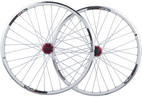 NBTRXWAFR MTB Laufradsatz Scheibenbremse 26 Zoll Felgen Mountainbike Laufrad Schnellspanner Rad Fahrrad 32 Speichen Für Lenkrad Kassette 7-10 Gang,Weiß