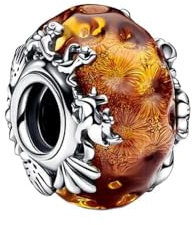 BEEUVIP Damen König der Löwen Murano Glas Charm Anhänger für Armband 925 Sterling Silber Geburtsstein Charms Beads