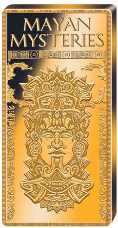 BAYERISCHES MÜNZKONTOR XXXL-Barrenprägung „Maya Kalender“ - gigantisches Format: 100mm x 50 mm - vergoldet