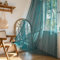 Sutuo Home Boho-Vorhänge, Häkelspitze, transparent, Boho-Stil, gestrickt, mit Quasten, Fensterdekoration, Privatsphäre, Vintage, rustikale Landhaus-Vorhänge für Schlafzimmer, Stangendurchzug, 1