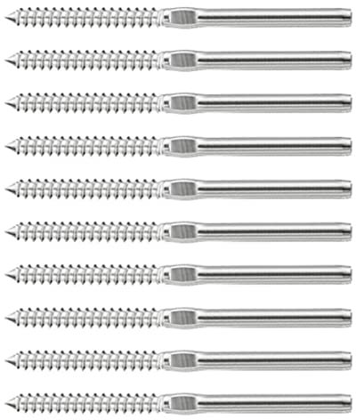 Ridingiti del cavo Viti a filo Swage Leggerte Leggerna in acciaio inossidabile Cavo a destra Viti filettate a mano sinistra 10pcs