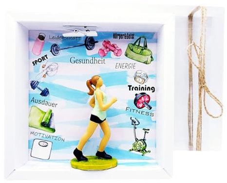 Geldgeschenk Verpackung Sportstudio Gym Sport Workout Gutschein Fitness Frau