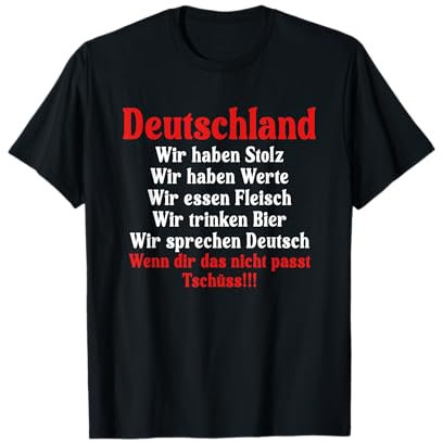 Deutschland Stolz Werte Treue Eisernes Kreuz T-Shirt