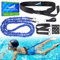 Schwimmgurt für Pool, 2,5-7,5M Einstellbare Schwimmwiderstand Gürtel, Schwimmgurt Pool Kinder, Schwimmtrainer Gürtel, Schwimmhilfe für Jedes Schwimmbad Ohne Gegenstromanlage (Kinder, Blau)