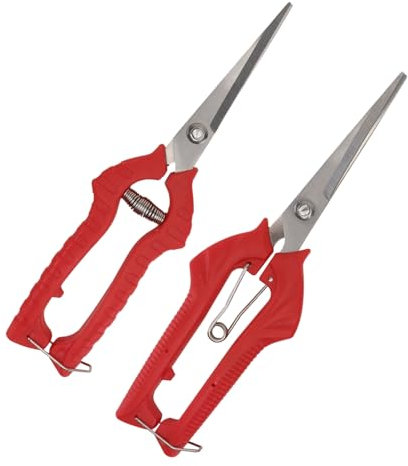 Sosoport Gartenschere Obstpflückschere Glattes Schleifen Rutschfestes Rotes Material Zum Schneiden Von Gartenpflanzen