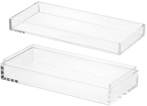 PATIKIL Acrylbox mit Deckel 15 x 7 x 3,5 cm Transparente Acryl-Displayboxen | Kunststoffquadratwürfelbehälter, Aufbewahrungsorganisator, Für Süßigkeiten Winzigen Schmuck Kunstwerksanzeige