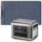 Generador solar ALLPOWERS R2500 2016Wh con panel solar SF100 de 100W, salida de CA de 4 x 2500 W, 0-100% en 1hora, estación de energía portátil con panel solar flexible para emergencias, autocaravanas