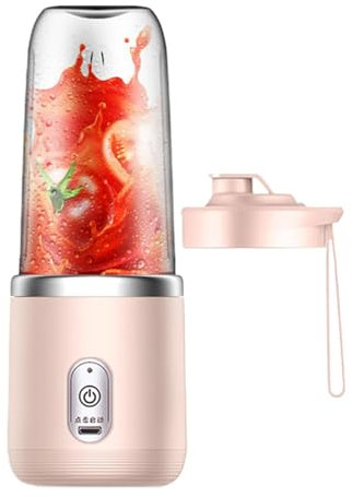manhegari Blender Portable Mixeur Multifonctionnel avec 6 lames Personal Juice Mixer Bouteille À Emporter Blender électrique pour Smoothies, Shakes, Fruits, Légumes, Facile à Nettoyer et Utiliser