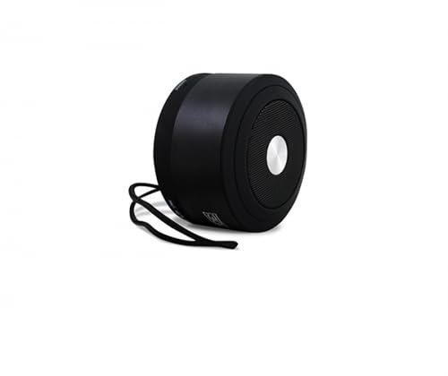 watiowave Enceinte Bluetooth V4.0 avec Lecteur de Cartes MicroSD, 6 Heures d'utilisation, Couleur Noire, idéale pour la Musique à la Maison ou en Plein air.