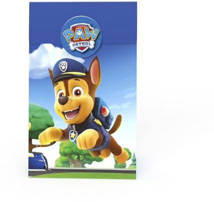 Party Factory Paw Patrol 10 Geschenktüten, Partytüten für Kindergeburtstag, Mitgebsel Tüten für Süßigkeiten und kleine Geschenke