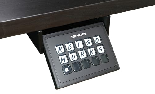 Desk Mount Fits Elgato Stream Deck - Retractable & Clean, Adhesive or Screw Mounting, Compatible with Mini, MK2, Neo, Plus & XL (Compatible with Elgato Stream Deck MK2)