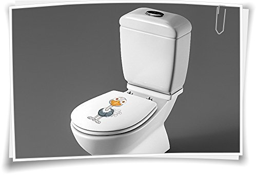 Medianlux Sitzplatz WC Deckel Sticker Aufkleber Bad Toilette Strauß Strauss