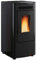 KETTY Pelletofen belüftet mit Stahlbeschichtung weiß lackiert Nordica Extraflame (schwarz)