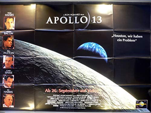 Apollo 13 - Tom Hanks - Ed Harris - Videoposter 120x80cm gefaltet (g)