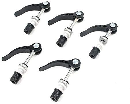 Tulead Fahrradsattelklemme Fahrradsitz Schnellspanner Klemme Hebel Fahrradsitz Klemmstange Schraube 5 Stück