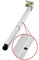 Pieds de Table de Meubles de Bricolage en Acier Inoxydable Réglable,Télescopique Pliable Pieds de Bureau de Bar,Armoire,Tables de Salle À Manger Support de Pattes,avec Vis(55cm/21.7in)