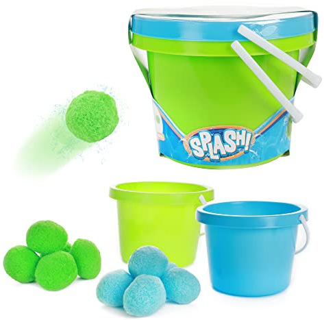Toi-Toys 65257A Bombes à EAU réutilisables Splash Wiederverwendbare Wasserbomben, 10 Stück – Ø 6 cm, Lot de 10 - Ø 6 cm