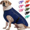 EMUST Kälteschutzmantel für Hunde, mit Fleecefutter, für kleine/mittlere Größen, wasserabweisende, warme Hunde-Winterjacke für große Hunde, Blau, XL