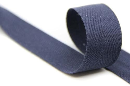 15mm | 5m Köperband | Nahtband | Farbauswahl I 78% Baumwolle | (dunkelblau)