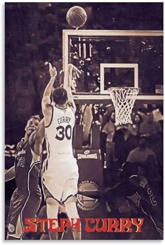 GPEIHANG Leinwand Malerei Bild Steph Curry Poster Malerei für Wohnzimmer Dekor Poster Wandkunst Bilder Und Drucke 15.7x23.6(40x60cm) Kein Rahmen
